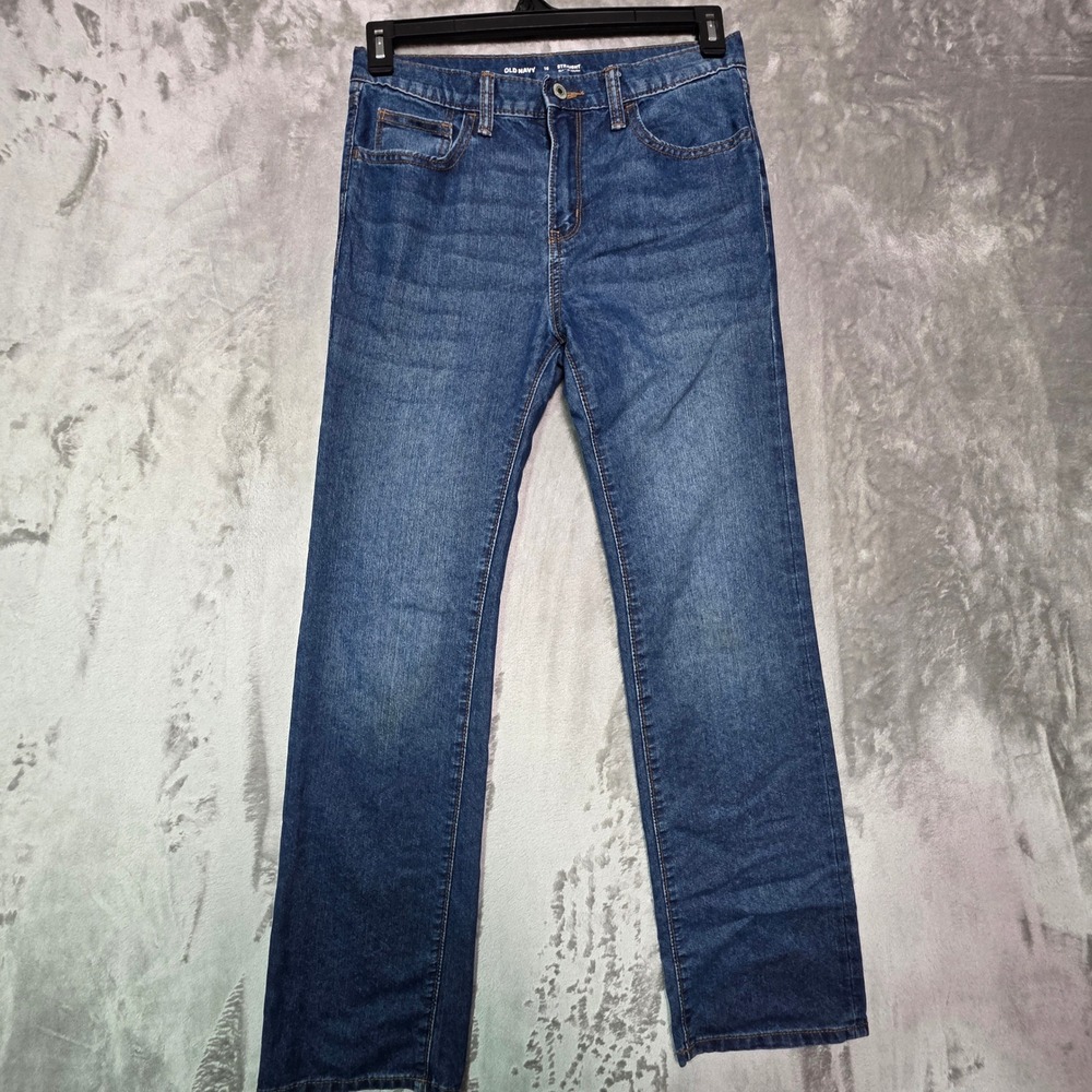 Old Navy Boys Straight Built-In Tough Jeans Medium Wash Size 16